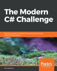 Cover image: The Modern C# Challenge 1st edition 9781789535426