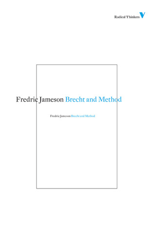 Imagen de portada: Brecht and Method 9781844676774
