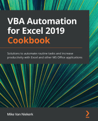 Omslagafbeelding: VBA Automation for Excel 2019 Cookbook 1st edition 9781789610031