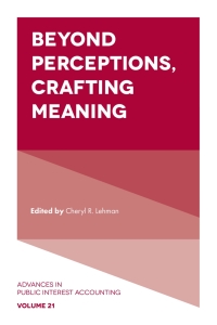 表紙画像: Beyond Perceptions, Crafting Meaning 9781789732245