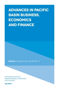 Omslagafbeelding: Advances in Pacific Basin Business, Economics and Finance 9781789732863
