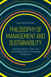 Cover image: Philosophy of Management and Sustainability 9781789734560