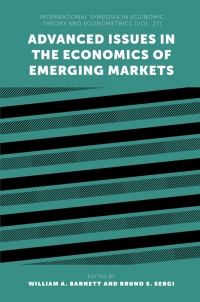 Cover image: Advanced Issues in the Economics of Emerging Markets 9781789735789