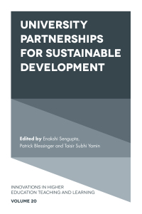 Cover image: University Partnerships for Sustainable Development 1st edition 9781789736441