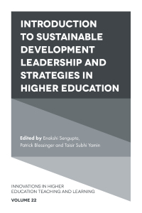 Omslagafbeelding: Introduction to Sustainable Development Leadership and Strategies in Higher Education 1st edition 9781789736489