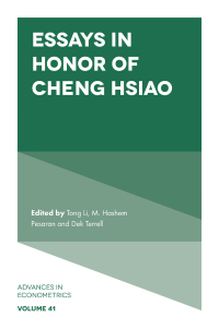 Cover image: Essays in Honor of Cheng Hsiao 1st edition 9781789739589