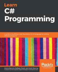 Imagen de portada: Learn C# Programming 1st edition 9781789805864
