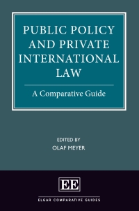 صورة الغلاف: Public Policy and Private International Law 1st edition 9781789902655