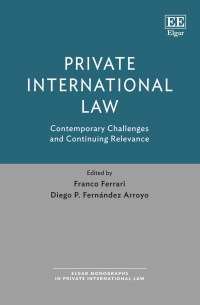 صورة الغلاف: Private International Law 1st edition 9781789906899
