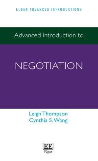 Cover image: Advanced Introduction to Negotiation 1st edition 9781789909111