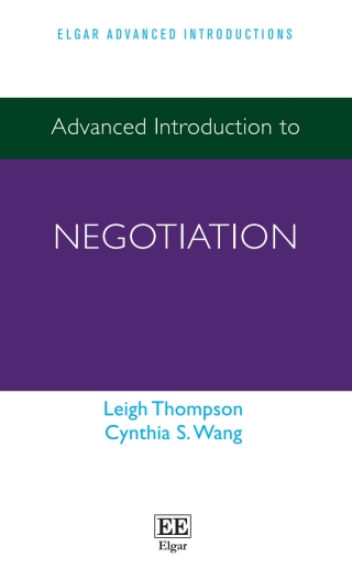 Imagen de portada: Advanced Introduction to Negotiation 1st edition 9781789909111