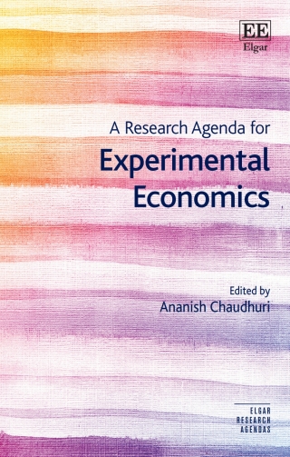 Cover image: A Research Agenda for Experimental Economics 1st edition 9781789909845