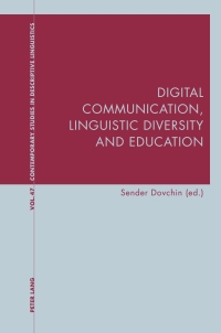 Imagen de portada: Digital Communication, Linguistic Diversity and Education 1st edition 9781789974546