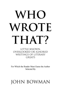 Cover image: Who Wrote That? 9781796076639