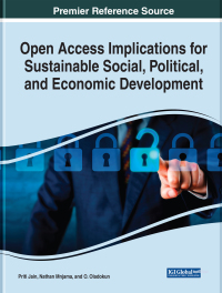 Imagen de portada: Open Access Implications for Sustainable Social, Political, and Economic Development 9781799850182