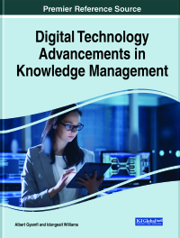Imagen de portada: Digital Technology Advancements in Knowledge Management 9781799867920