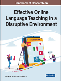 Imagen de portada: Handbook of Research on Effective Online Language Teaching in a Disruptive Environment 9781799877202
