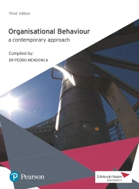 Immagine di copertina: Custom eBook, Edinburgh Napier University, Organisational Behaviour, a contemporary approach, VS 3rd edition 9781800063457