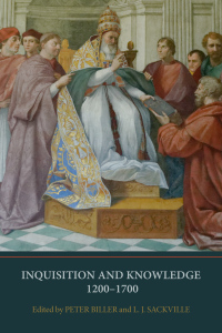 Cover image: Inquisition and Knowledge, 1200-1700 1st edition 9781914049033