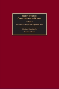 Cover image: Beethoven’s Conversation Books Volume 4 1st edition 9781783276219