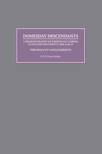 Cover image: Domesday Descendants 1st edition 9780851158631
