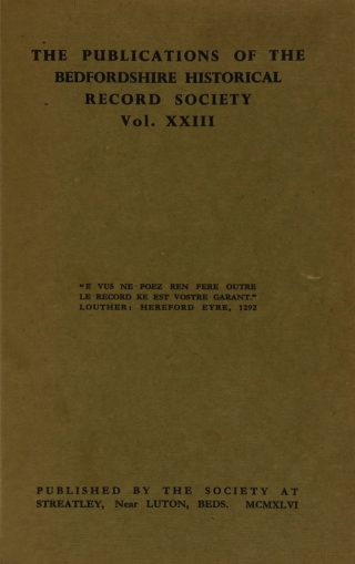 Cover image: Property in land in south Bedfordshire, 1750-1832