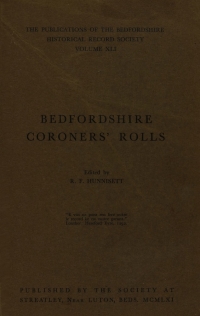 Imagen de portada: Bedfordshire coroners' rolls