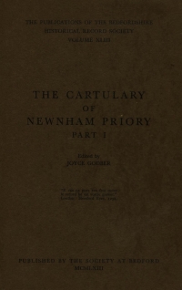 表紙画像: The Cartulary of Newnham Priory