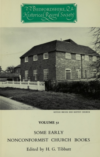 Omslagafbeelding: Some Early Nonconformist Church Books