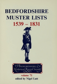 Imagen de portada: Bedfordshire Muster Lists 1539-1831 9780851550541