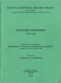 Cover image: Exeter Freemen 1266-1967 1st edition 9780901853189