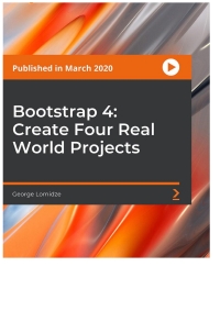 Imagen de portada: Bootstrap 4: Create Four Real World Projects 1st edition 9781800201521
