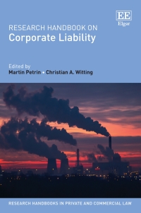 表紙画像: Research Handbook on Corporate Liability 1st edition 9781800371279