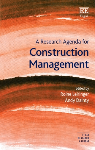 Cover image: A Research Agenda for Construction Management 1st edition 9781800375444