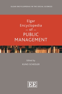 Cover image: Elgar Encyclopedia of Public Management 1st edition 9781800375482