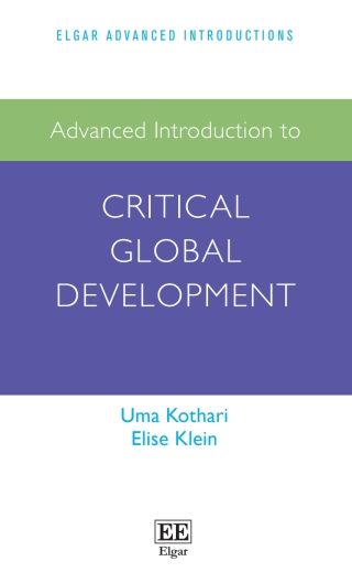 表紙画像: Advanced Introduction to Critical Global Development 1st edition 9781800376076
