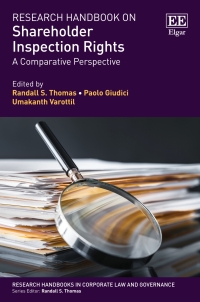 صورة الغلاف: Research Handbook on Shareholder Inspection Rights 1st edition 9781800377738