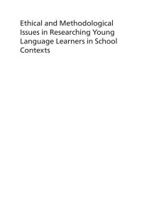 Titelbild: Ethical and Methodological Issues in Researching Young Language Learners in School Contexts 1st edition 9781800411418