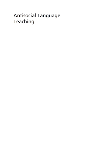 Titelbild: Antisocial Language Teaching 9781800413269