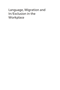 Cover image: Language, Migration and In/Exclusion in the Workplace 9781800416932