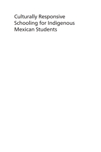 Cover image: Culturally Responsive Schooling for Indigenous Mexican Students 9781800417526