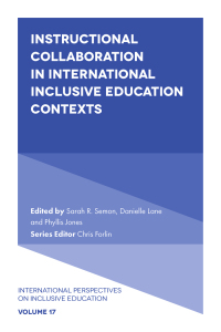 Titelbild: Instructional Collaboration in International Inclusive Education Contexts 9781839829994