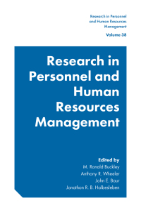 Omslagafbeelding: Research in Personnel and Human Resources Management 1st edition 9781800430761