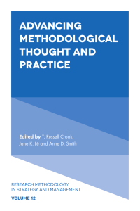 Omslagafbeelding: Advancing Methodological Thought and Practice 1st edition 9781800430808