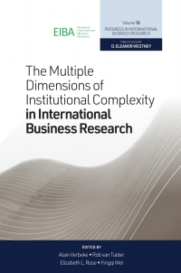 Titelbild: The Multiple Dimensions of Institutional Complexity in International Business Research 9781800432451