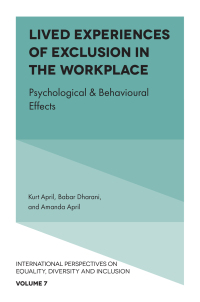 Omslagafbeelding: Lived Experiences of Exclusion in the Workplace 9781800433090