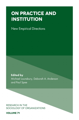 Cover image: On Practice and Institution 9781800434172