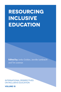 Cover image: Resourcing Inclusive Education 9781800434578