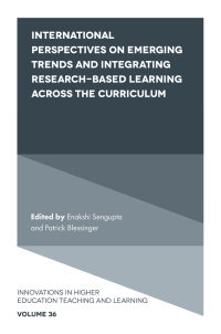 Omslagafbeelding: International Perspectives on Emerging Trends and Integrating Research-based Learning across the Curriculum 9781800434776