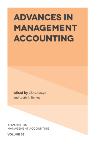 Imagen de portada: Advances in Management Accounting 9781800436275